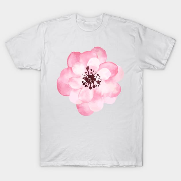 Watercolor Handrawn Rose 🌹 T-Shirt by sophisticker